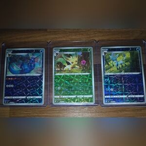 Pokémon Cards Chinese Rotary Holo x3